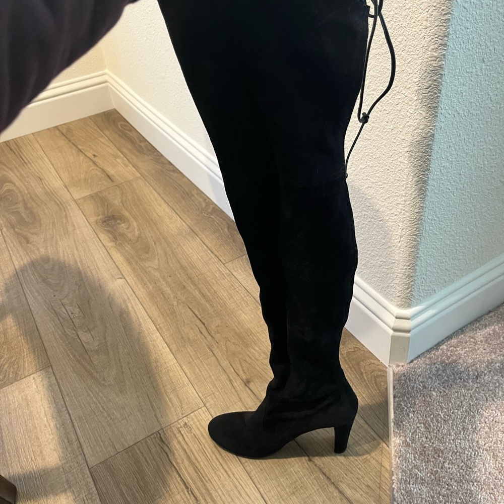 STUART WEITZMAN Elegant Black Women's Over the knee boots